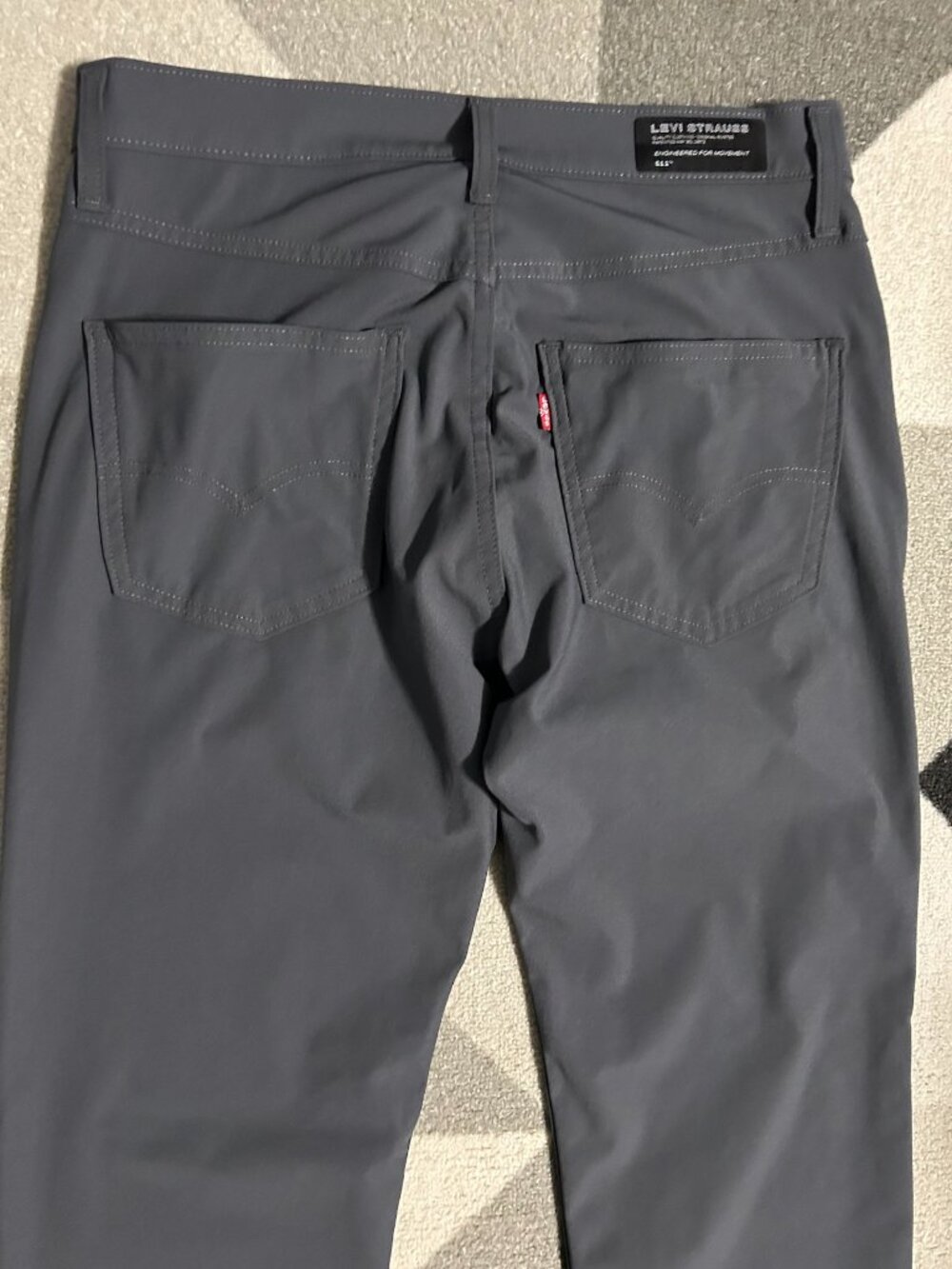 Levi's 511 Slim Tech Pants Men's Stretch Cooling UPF 50+ 31X32 (Actual: 31X31) - Picture 7 of 12